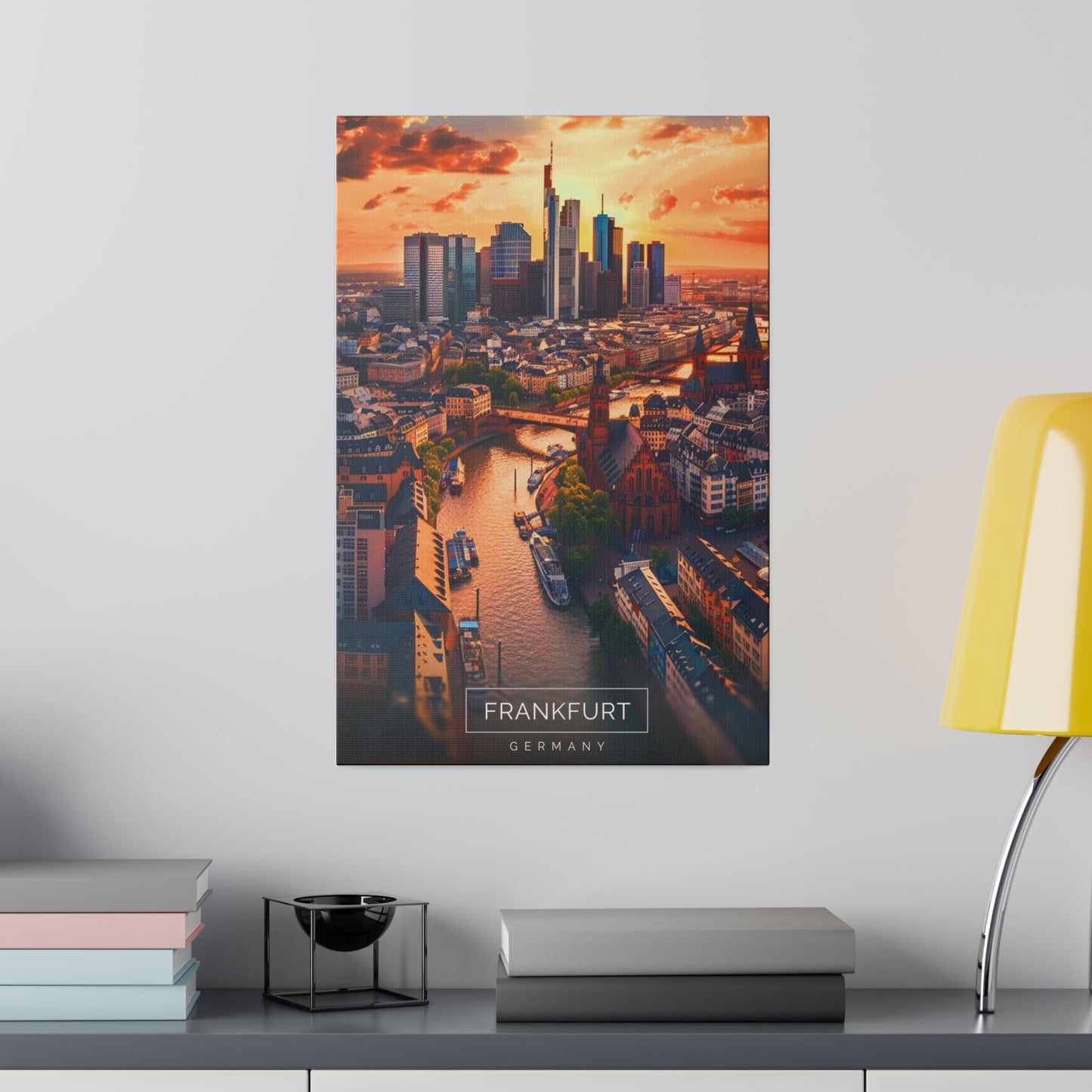 Frankfurt Skyline (Matte Canvas, Stretched)