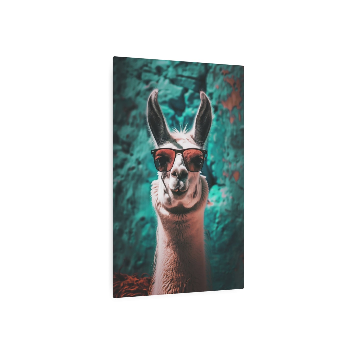 Cool Llama (Metal Art Sign)