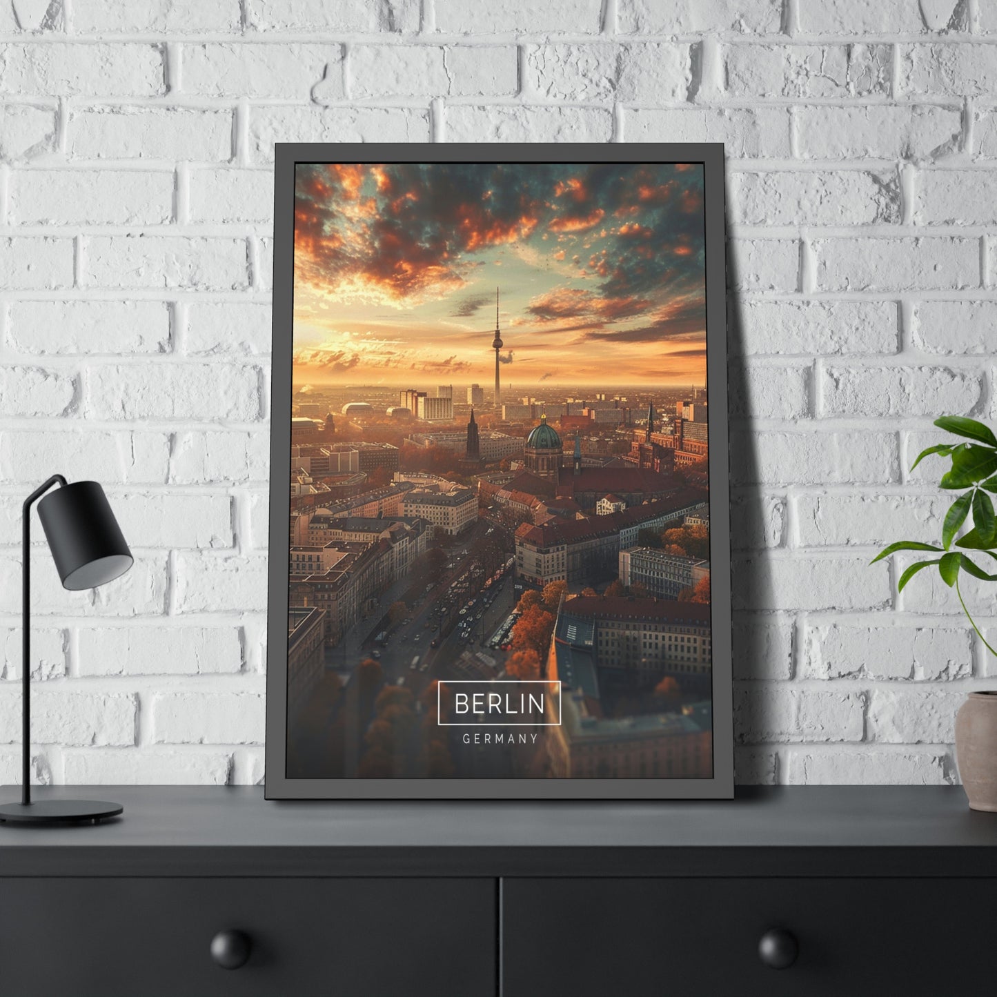 Berlin Skyline (Framed Paper Posters)