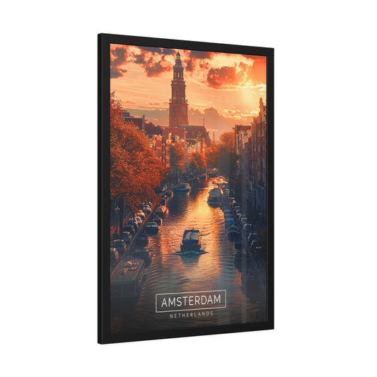 Amsterdam Sunset (Framed Paper Posters)