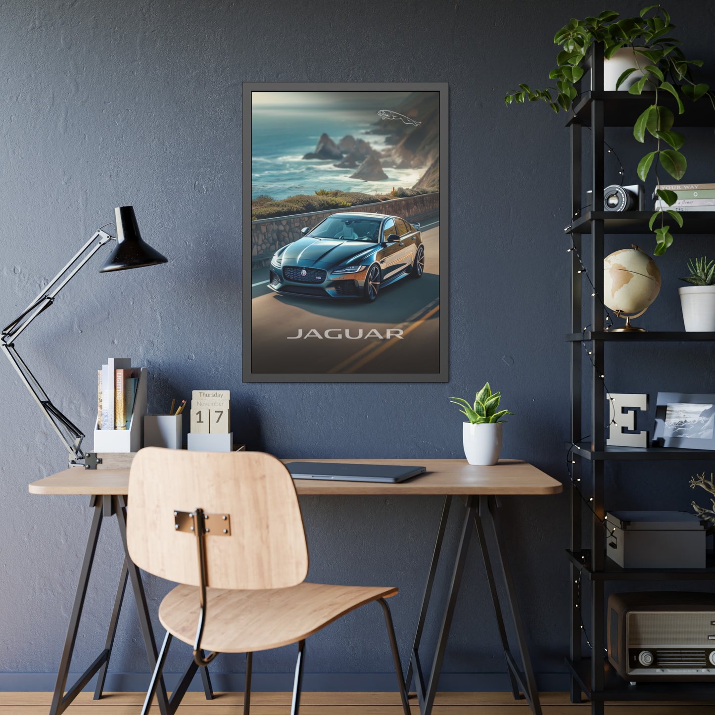 The Beauty of the Black Jaguar (Framed Paper Posters)