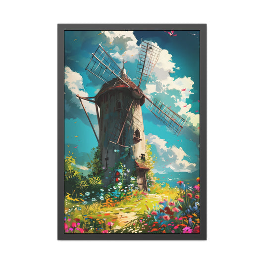 Rustic Windmill (Framed Paper Posters)