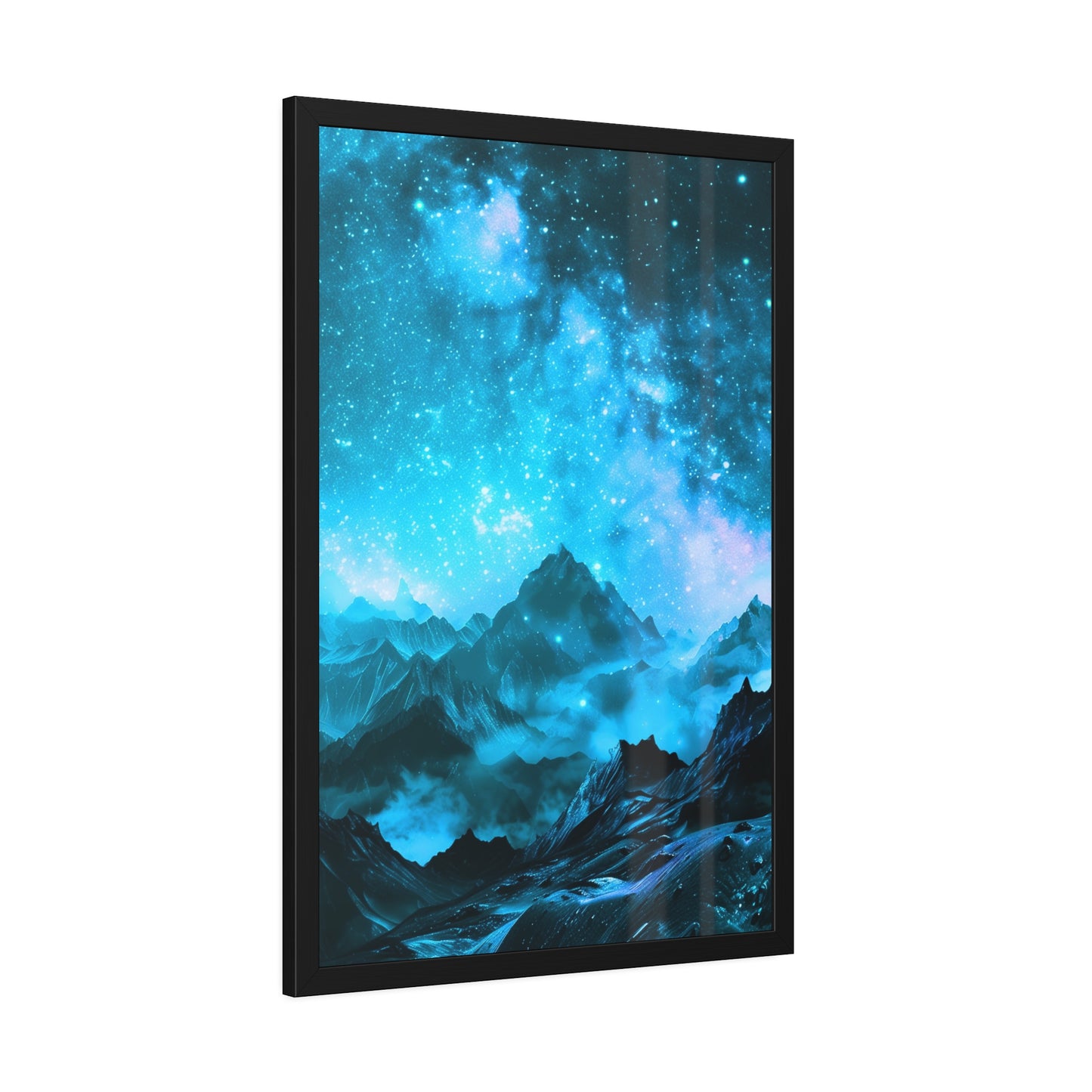 Mountain and Moon (Framed Paper Posters)