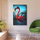 Dramatic Sky and Flamingo (Metal Art Sign)