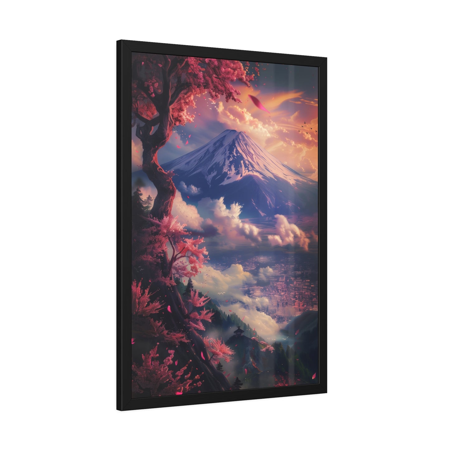 Cherry Blossom Nature (Framed Paper Posters)