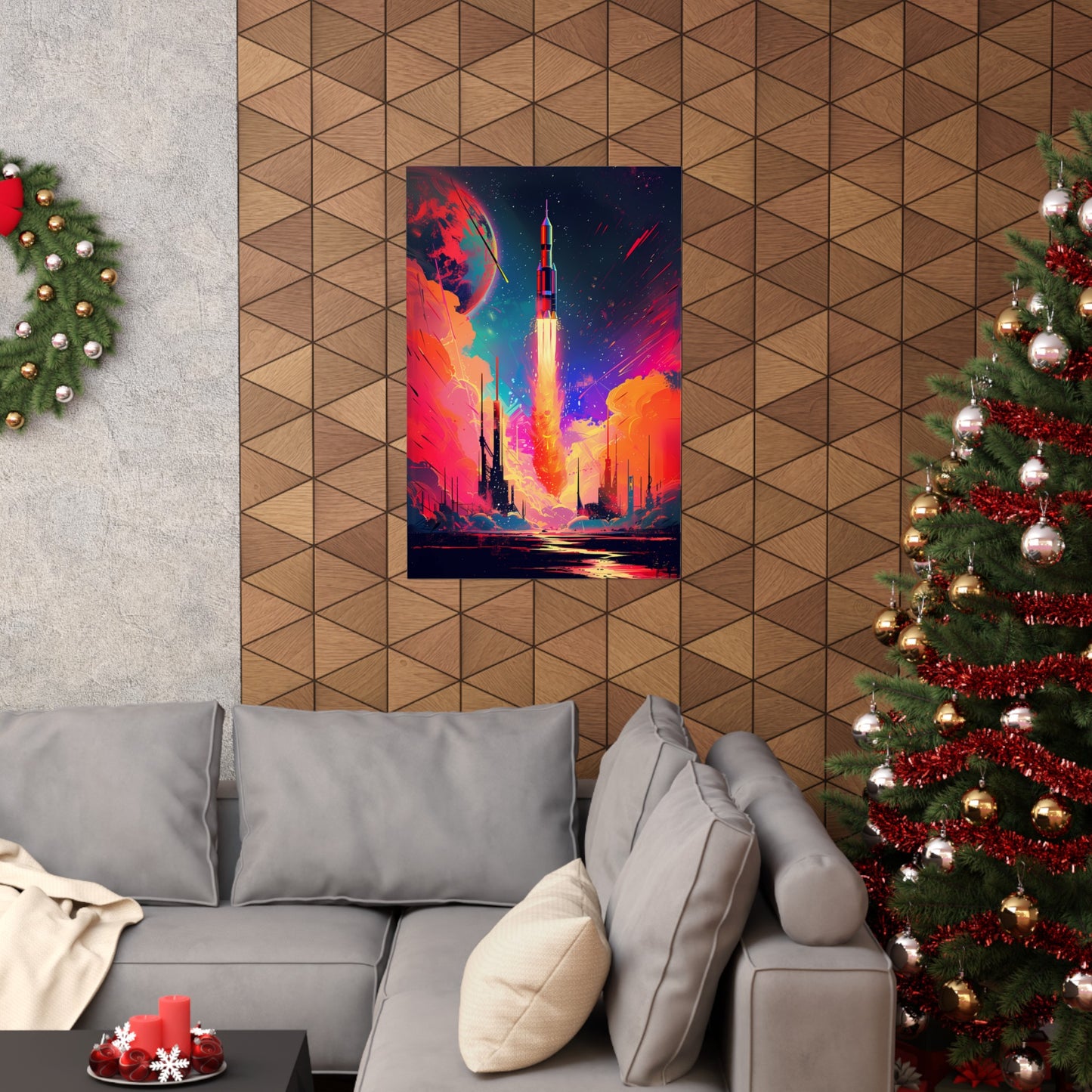 Launch Into the Cosmos (Matte Vertical Posters)