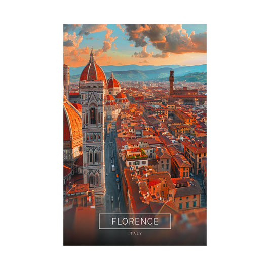 Sunset in Florence (Matte Vertical Posters)