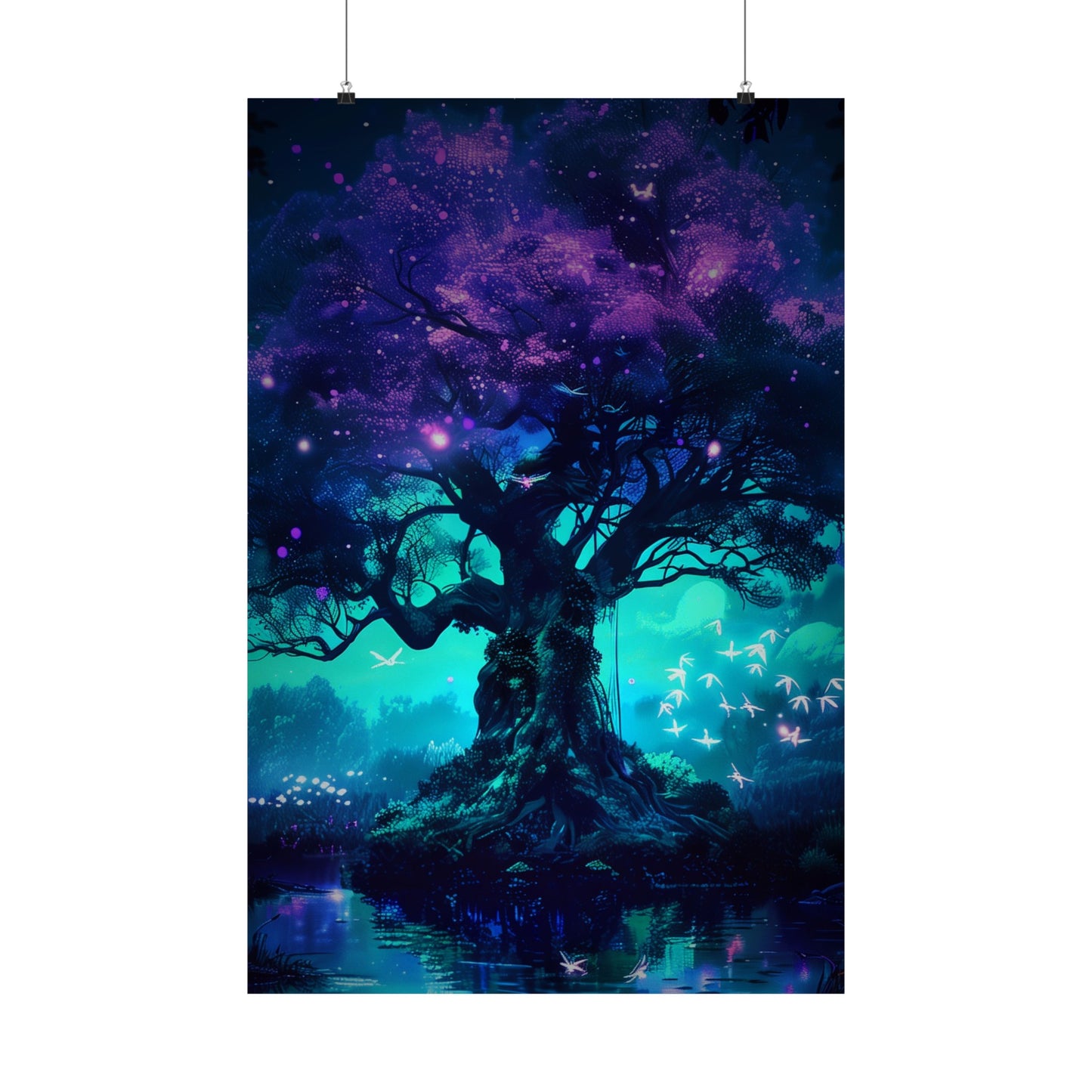 Enchanted Cosmic Tree (Matte Vertical Posters)