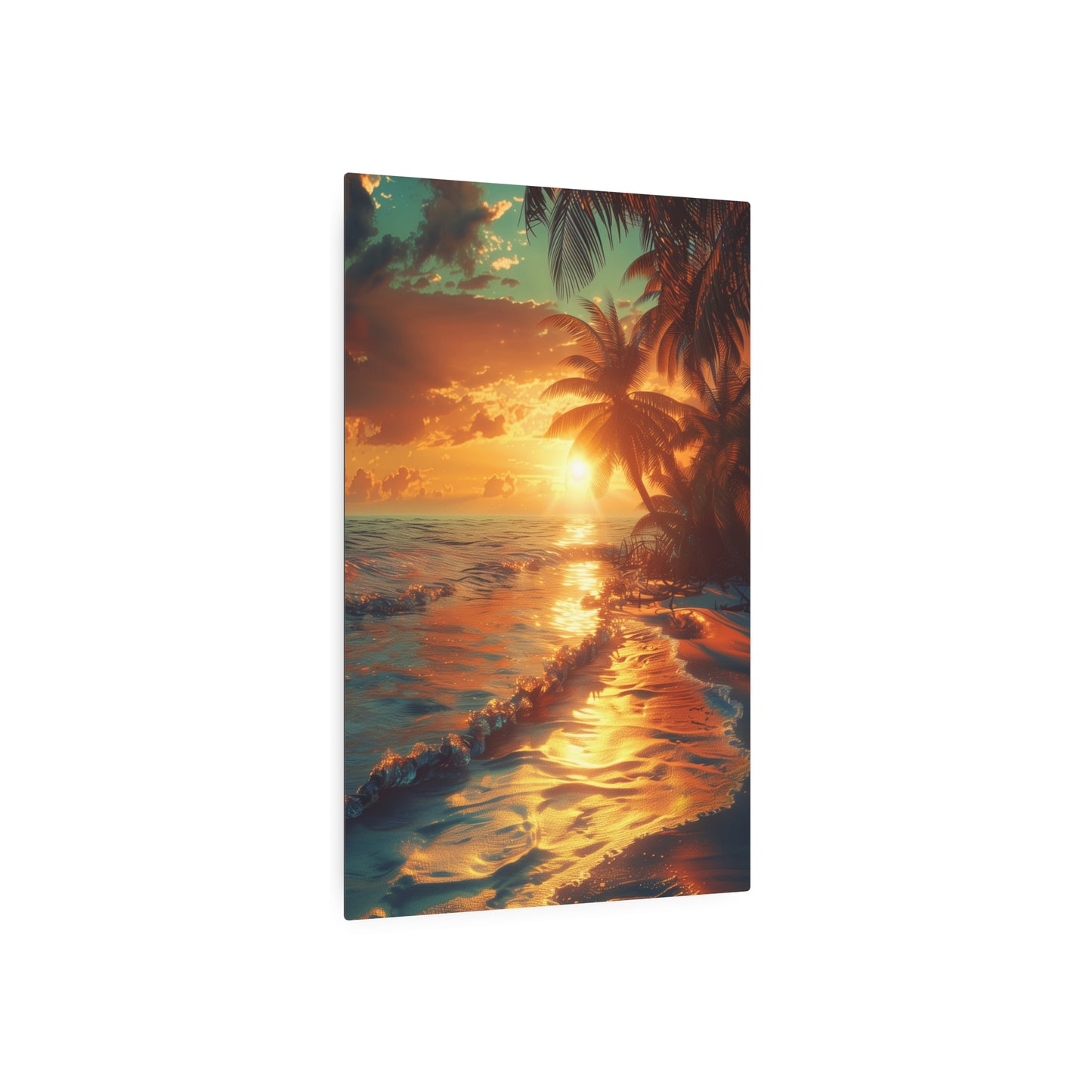 Tropical Sunset (Metal Art Sign)