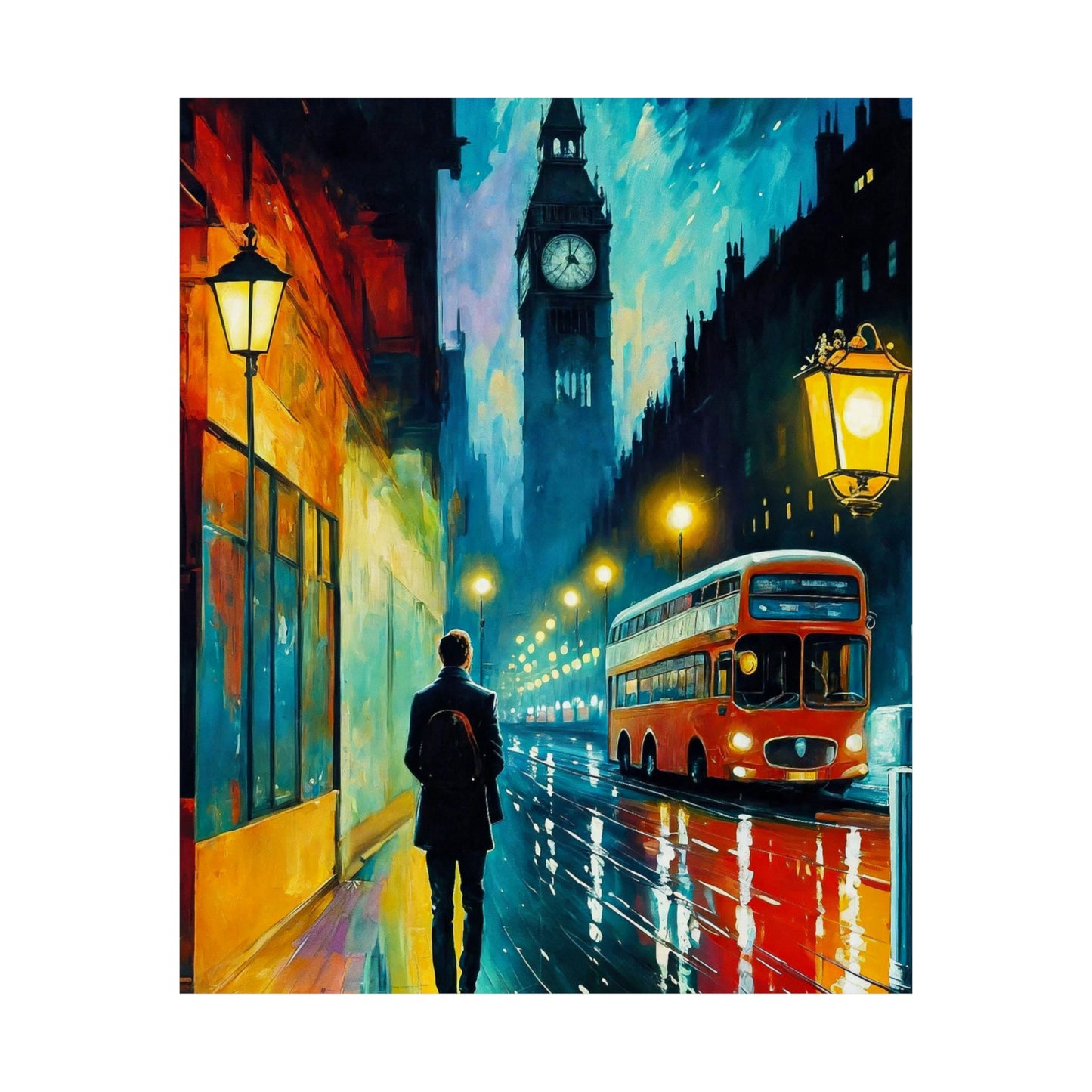 London Twilight Stroll (Matte Vertical Posters)