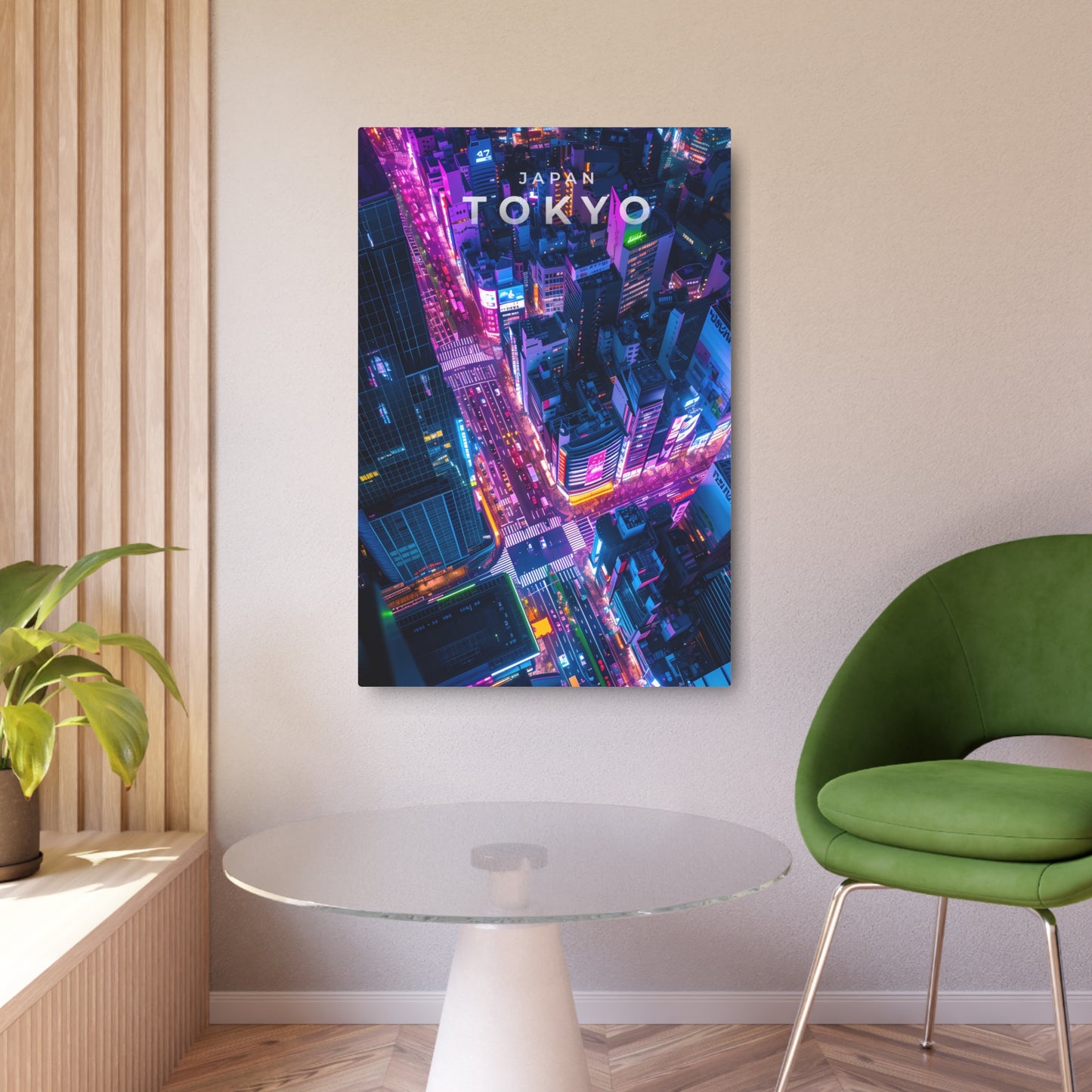 Tokyo Nightscape (Metal Art Sign)