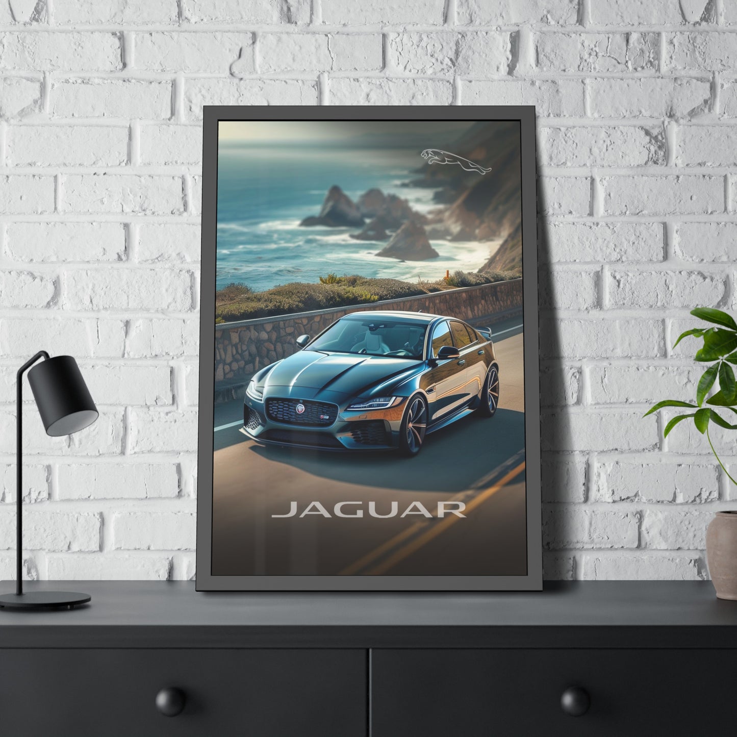 The Beauty of the Black Jaguar (Framed Paper Posters)