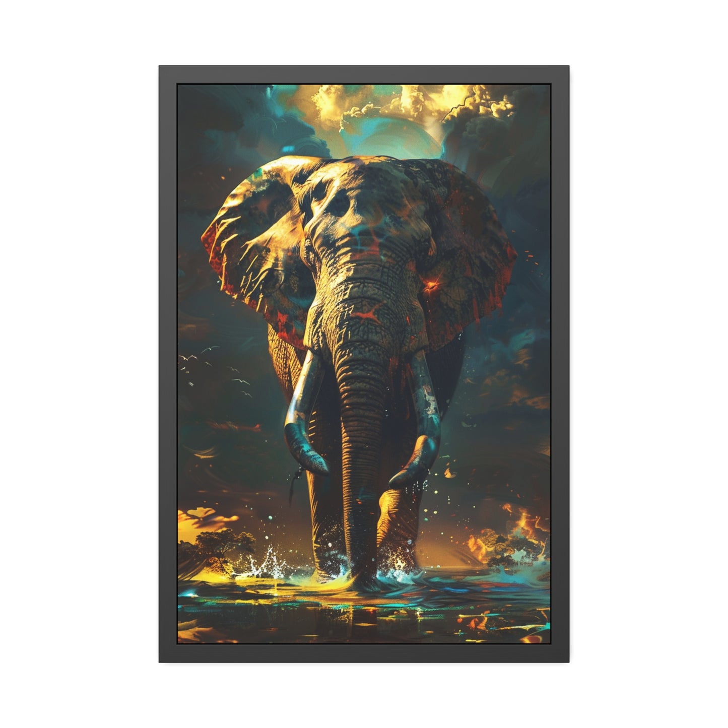 Majestic Elephant (Framed Paper Posters)