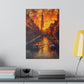 Hamburg Harbor Glow (Matte Canvas, Stretched)