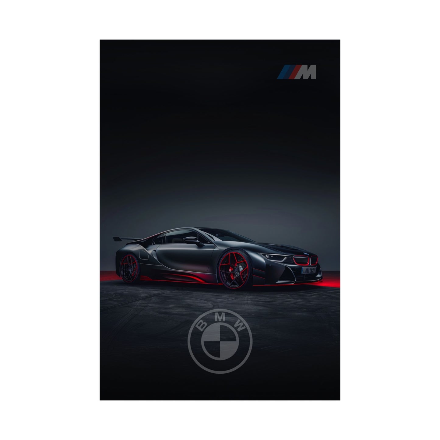 Black luxury BMW (Matte Vertical Posters)