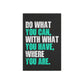 Do What You Can (Metal Art Sign)