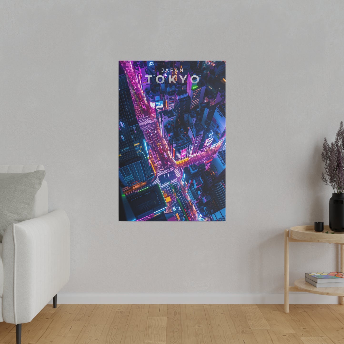 Tokyo Nightscape (Matte Canvas, Stretched)