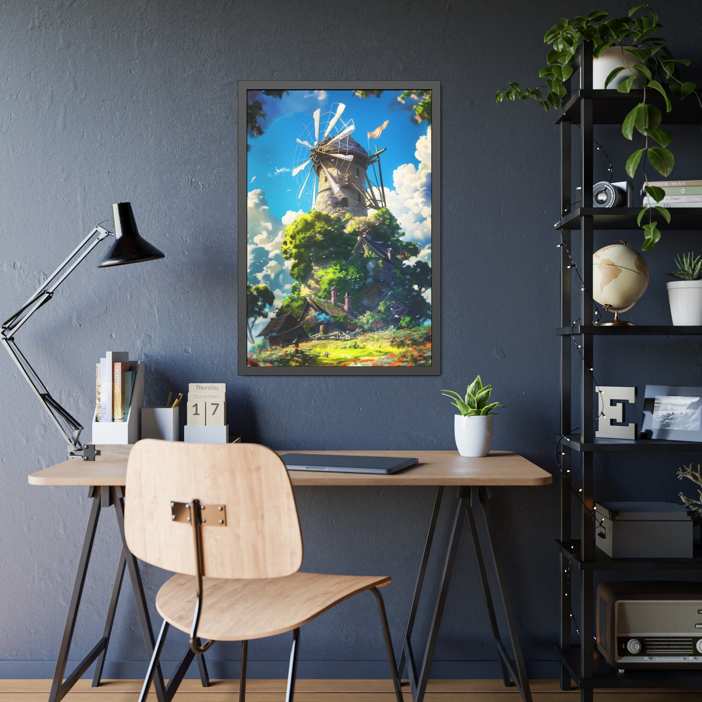 Enchanting Windmill (Framed Paper Posters)