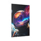 Astronaut's Cosmic Reflection (Matte Canvas, Stretched)