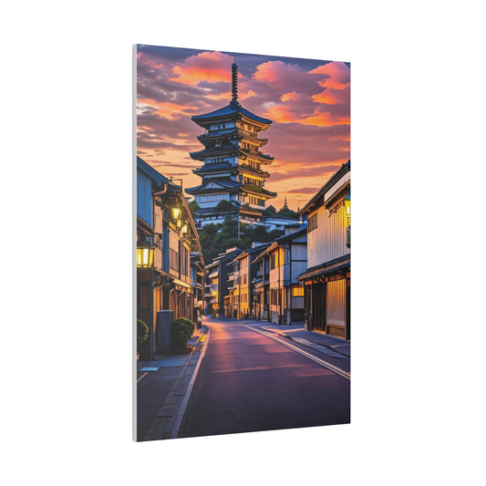 Pagoda Sunset Boulevard (Matte Canvas, Stretched)