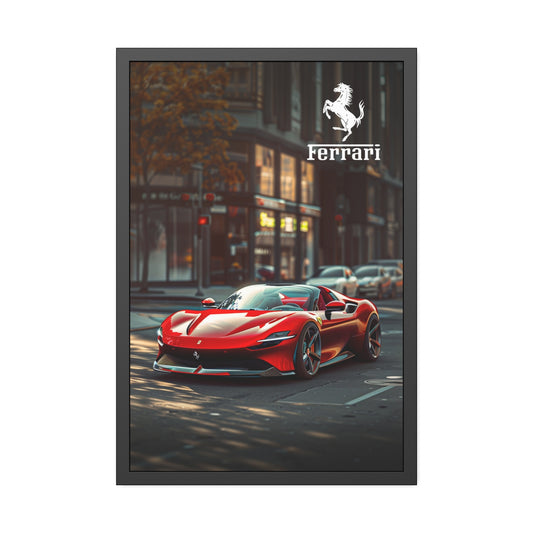 Fast Ferrari (Framed Paper Posters)