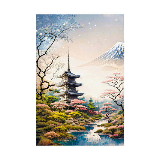 Sakura Serenity (Matte Vertical Posters)