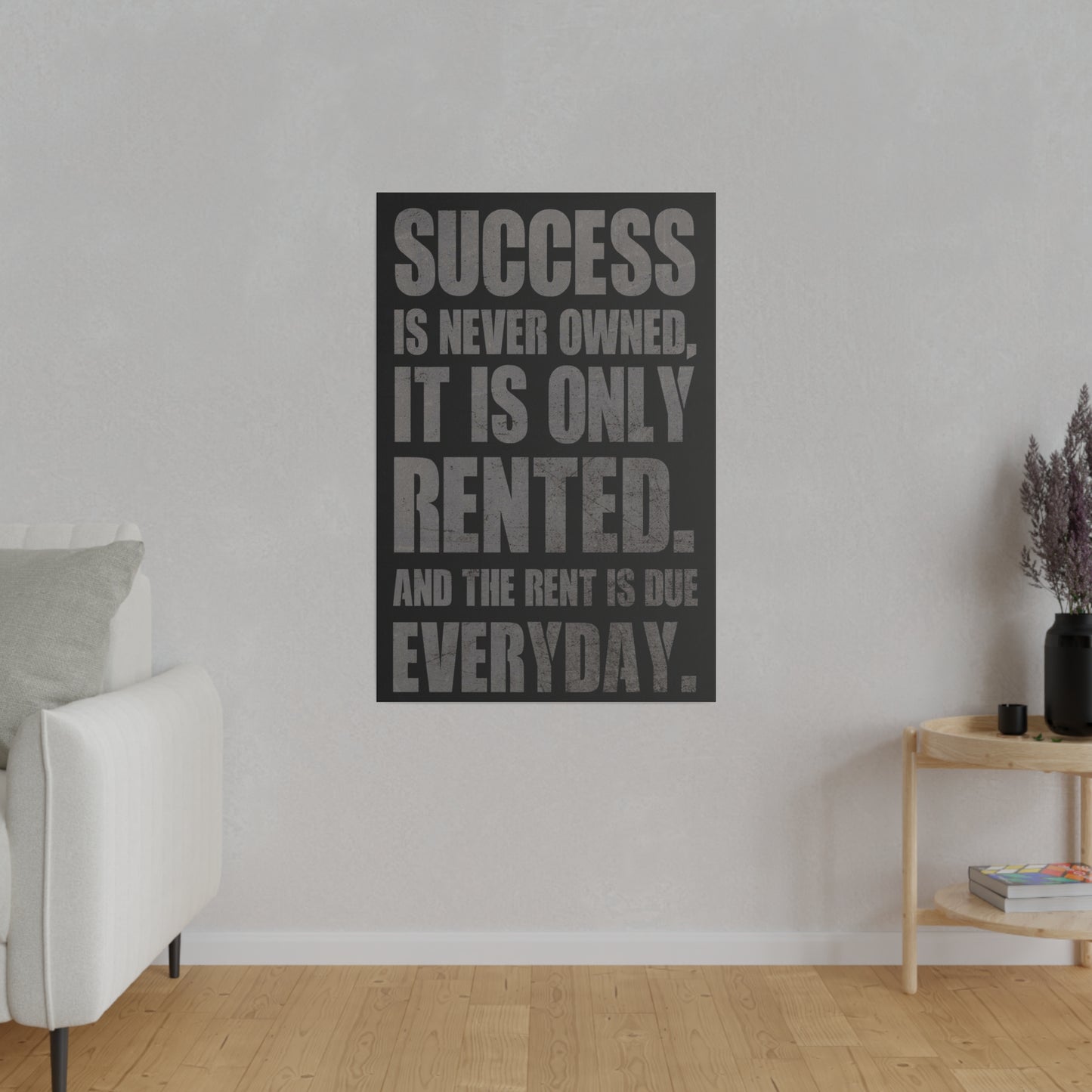 Perseverance Proverb (Matte Canvas, Stretched)