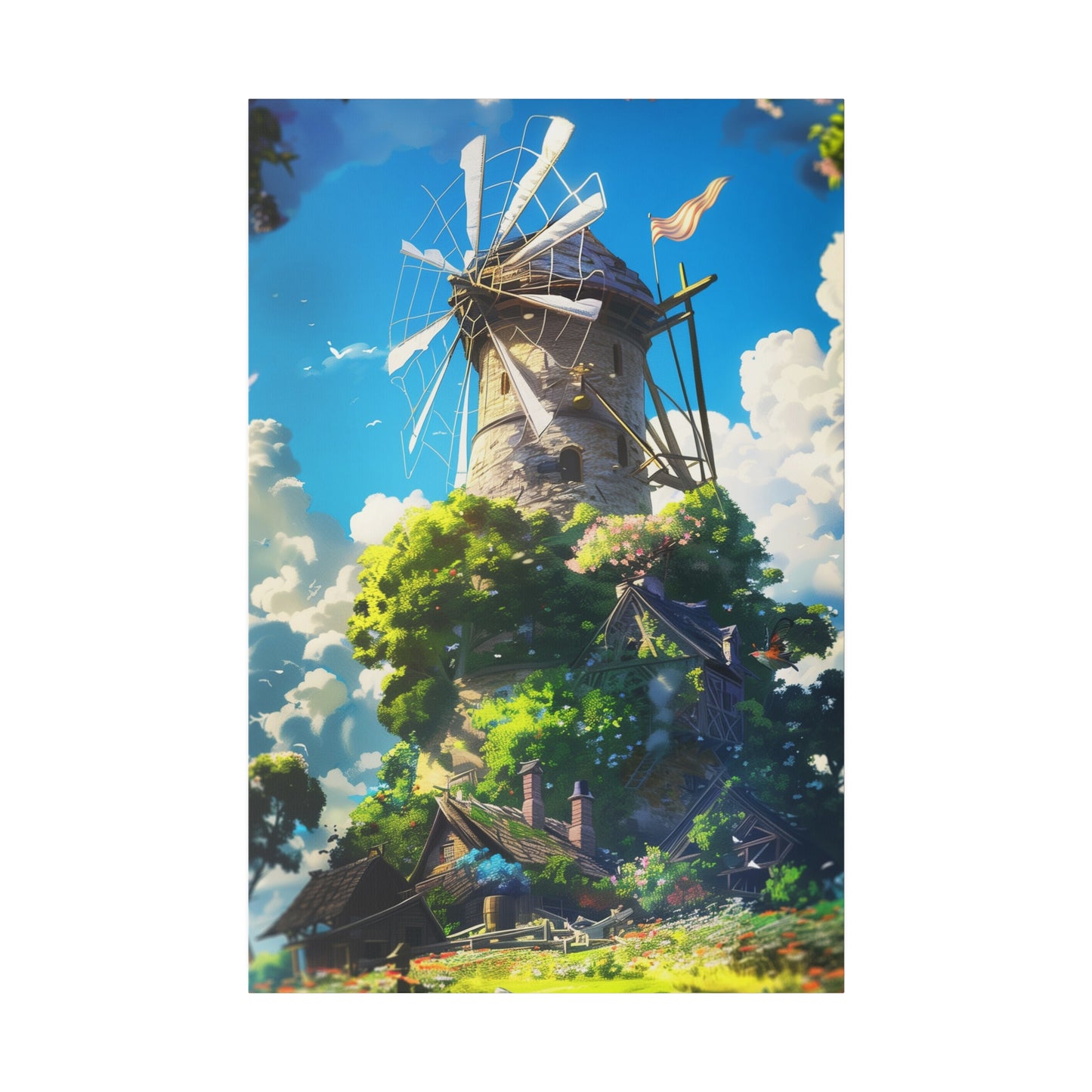 Enchanting Windmill (Matte Canvas, Stretched)