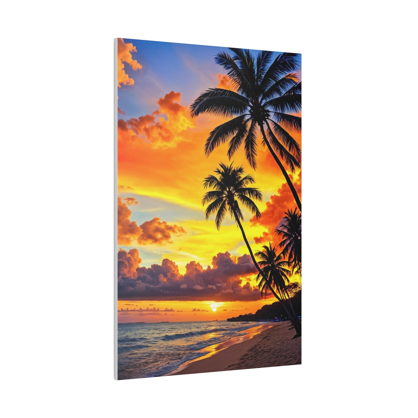 Tropical Sunset Serenity (Matte Canvas, Stretched)