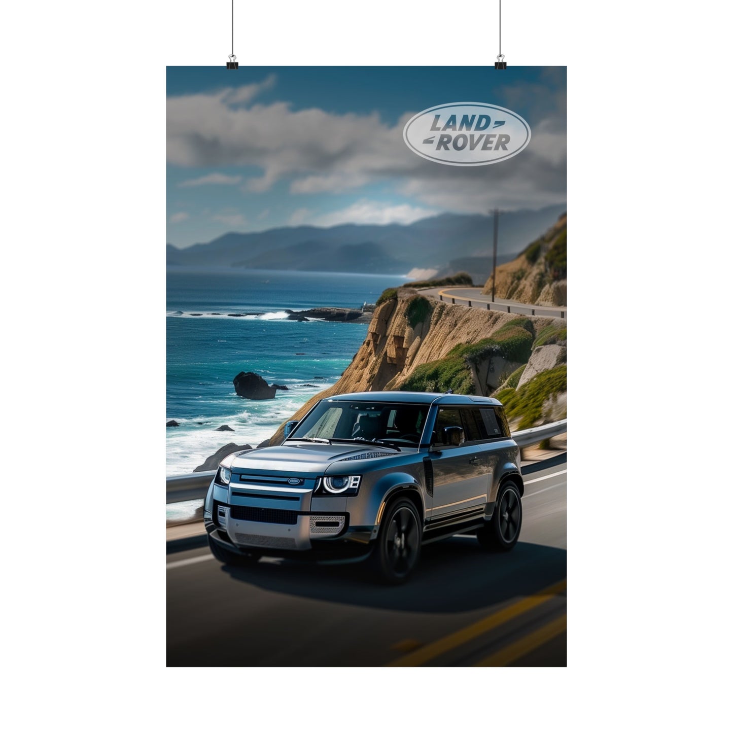 Land Rover Seaside Escape (Matte Vertical Posters)