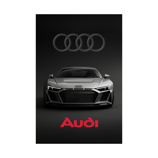 Luxury black Audi (Matte Vertical Posters)