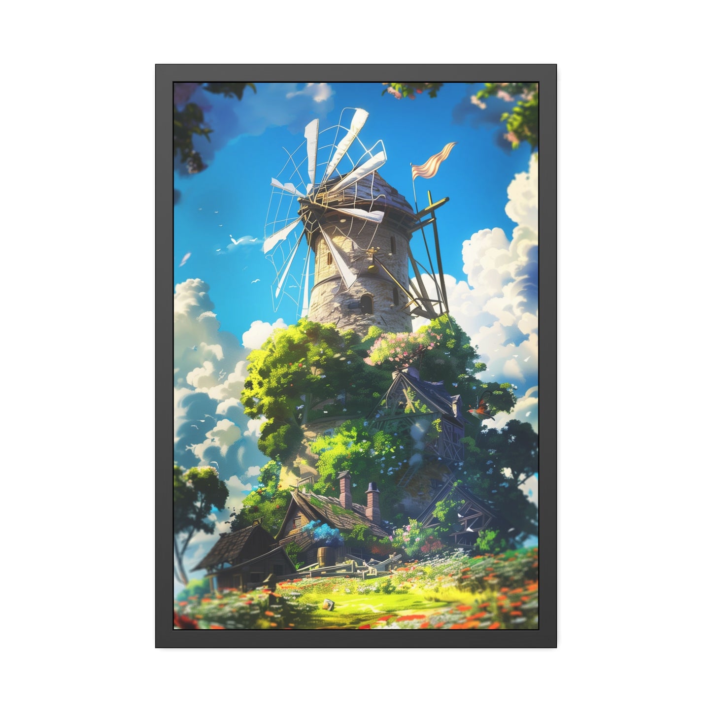 Enchanting Windmill (Framed Paper Posters)