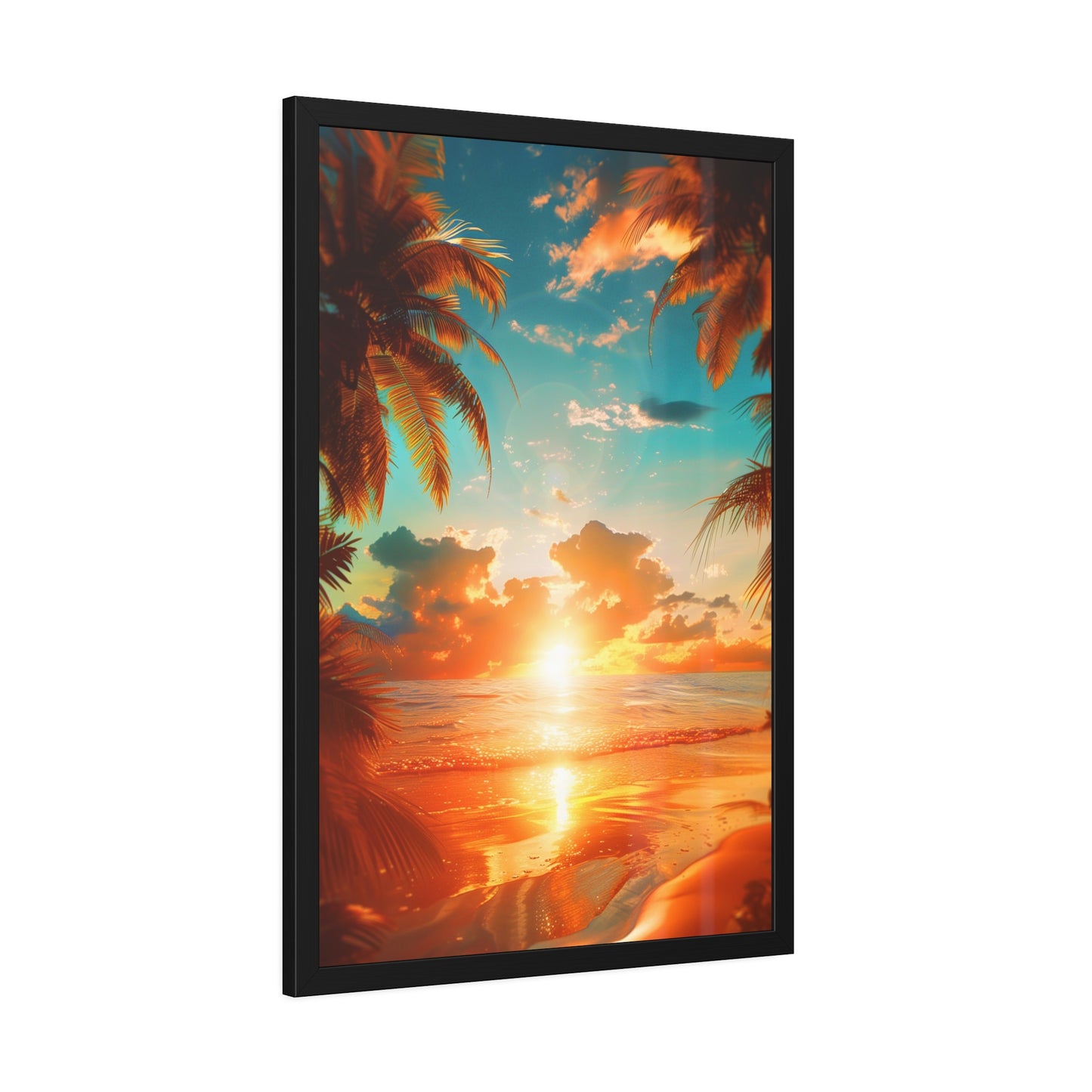 Tropical Sunset Bliss (Framed Paper Posters)