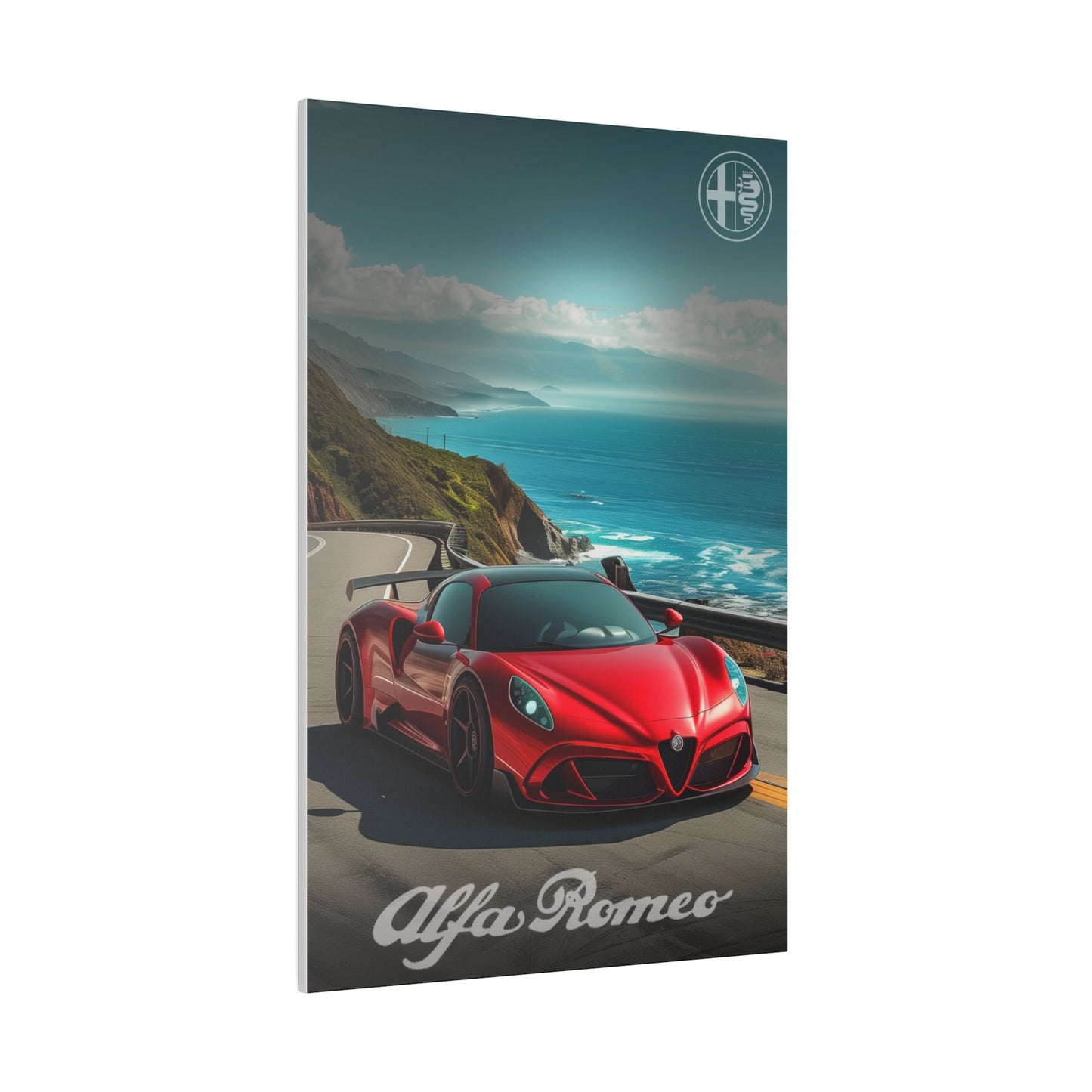 Coastal Speedster: Alfa Romeo's Glory (Matte Canvas, Stretched)