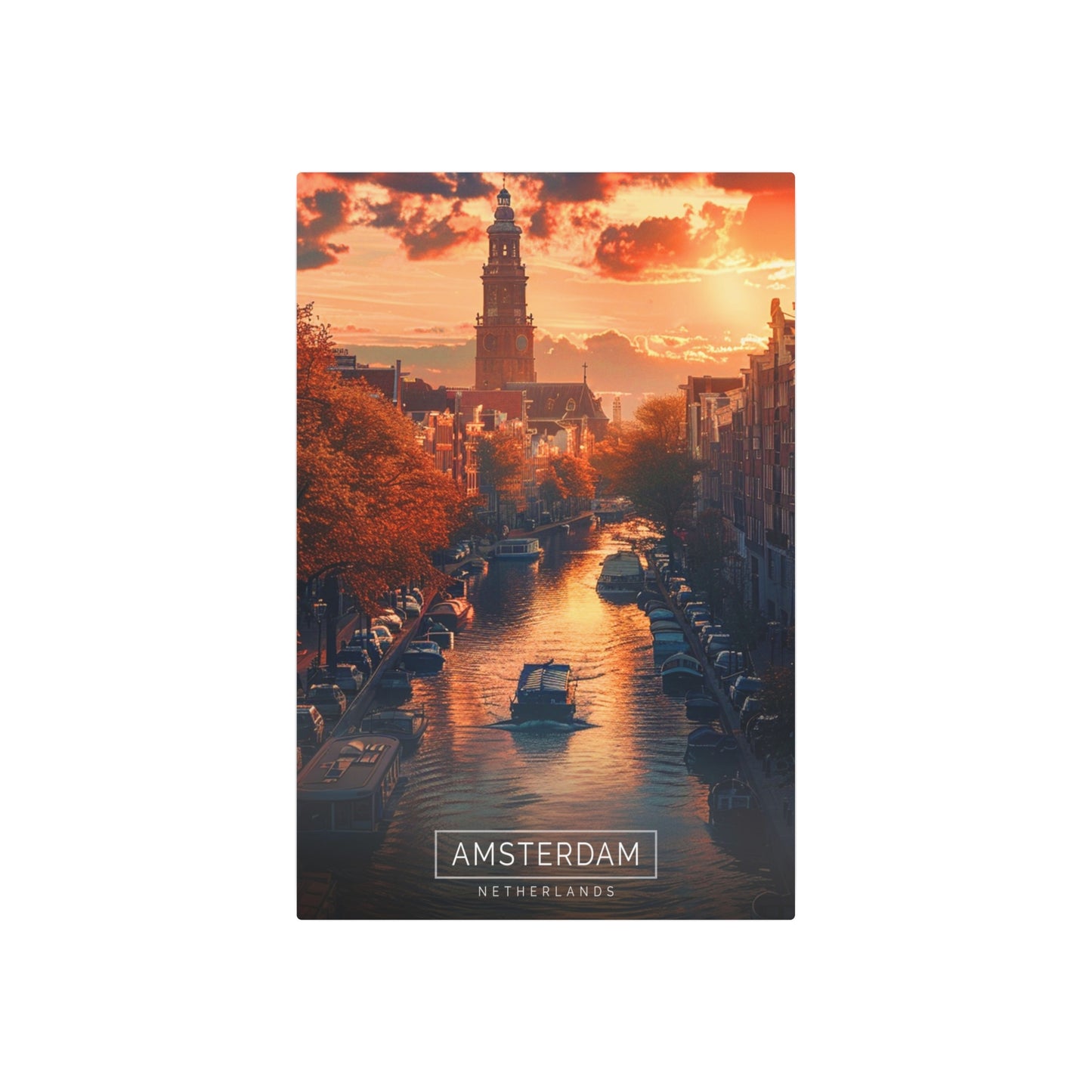 Amsterdam Sunset (Metal Art Sign)