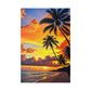 Tropical Sunset Serenity (Matte Canvas, Stretched)