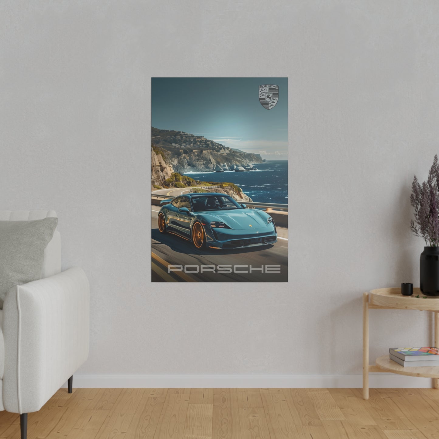 Porsche Seaside Drive (Matte Canvas, Stretched)