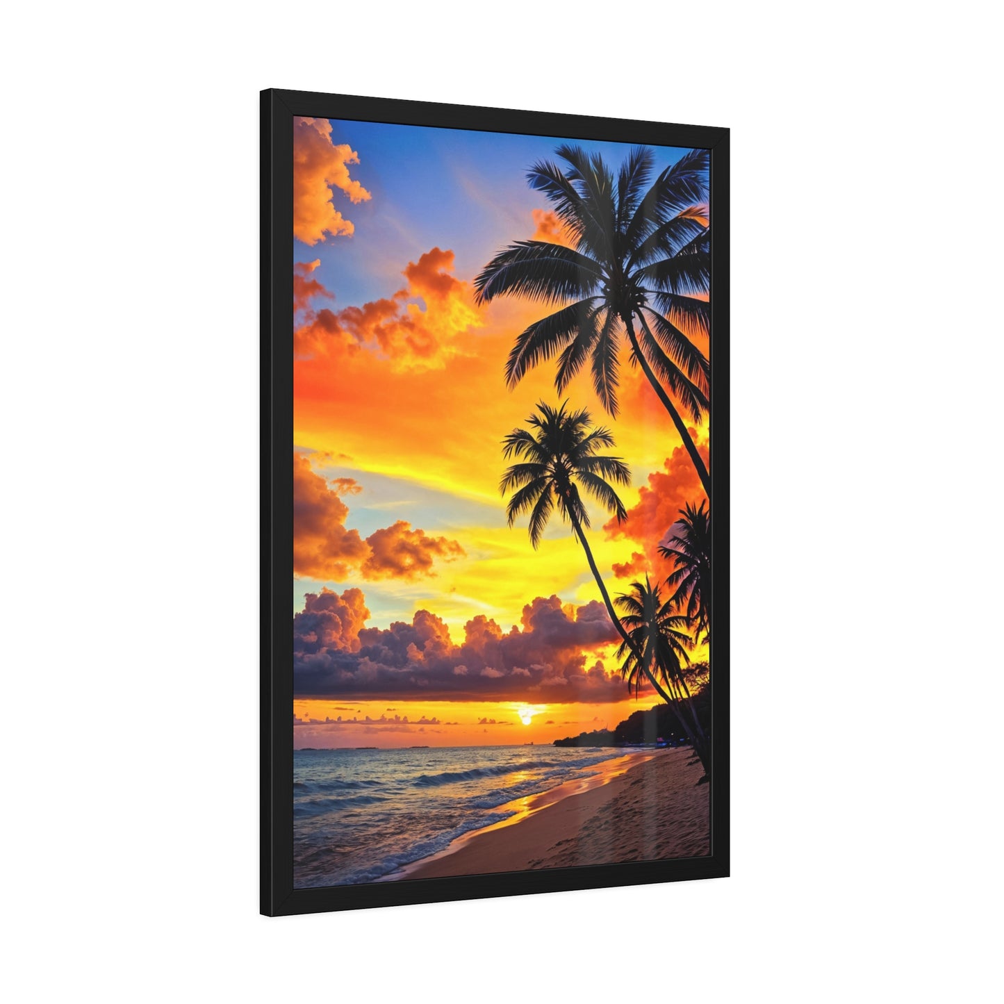 Tropical Sunset Serenity (Framed Paper Posters)