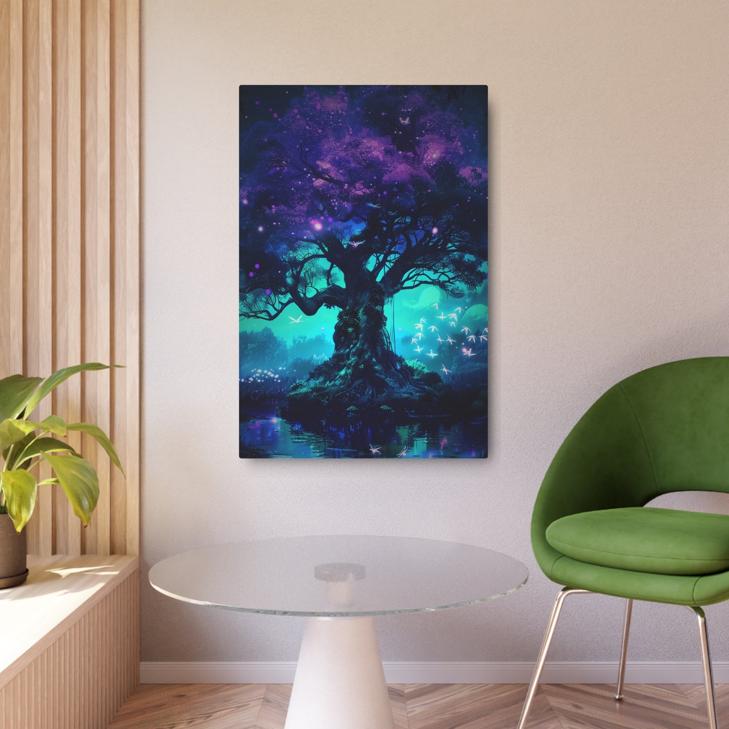 Enchanted Cosmic Tree (Metal Art Sign)