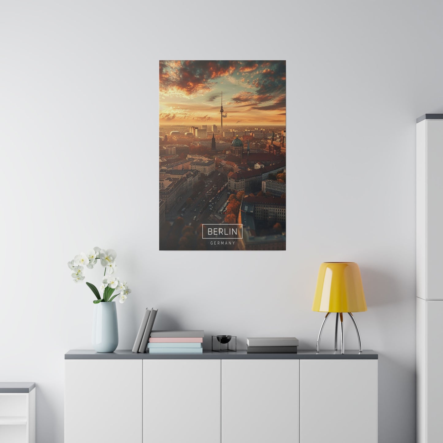 Berlin Skyline (Matte Canvas, Stretched)