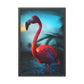 Dramatic Sky and Flamingo (Framed Paper Posters)