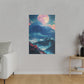 Moonlit Mountain (Matte Canvas, Stretched)