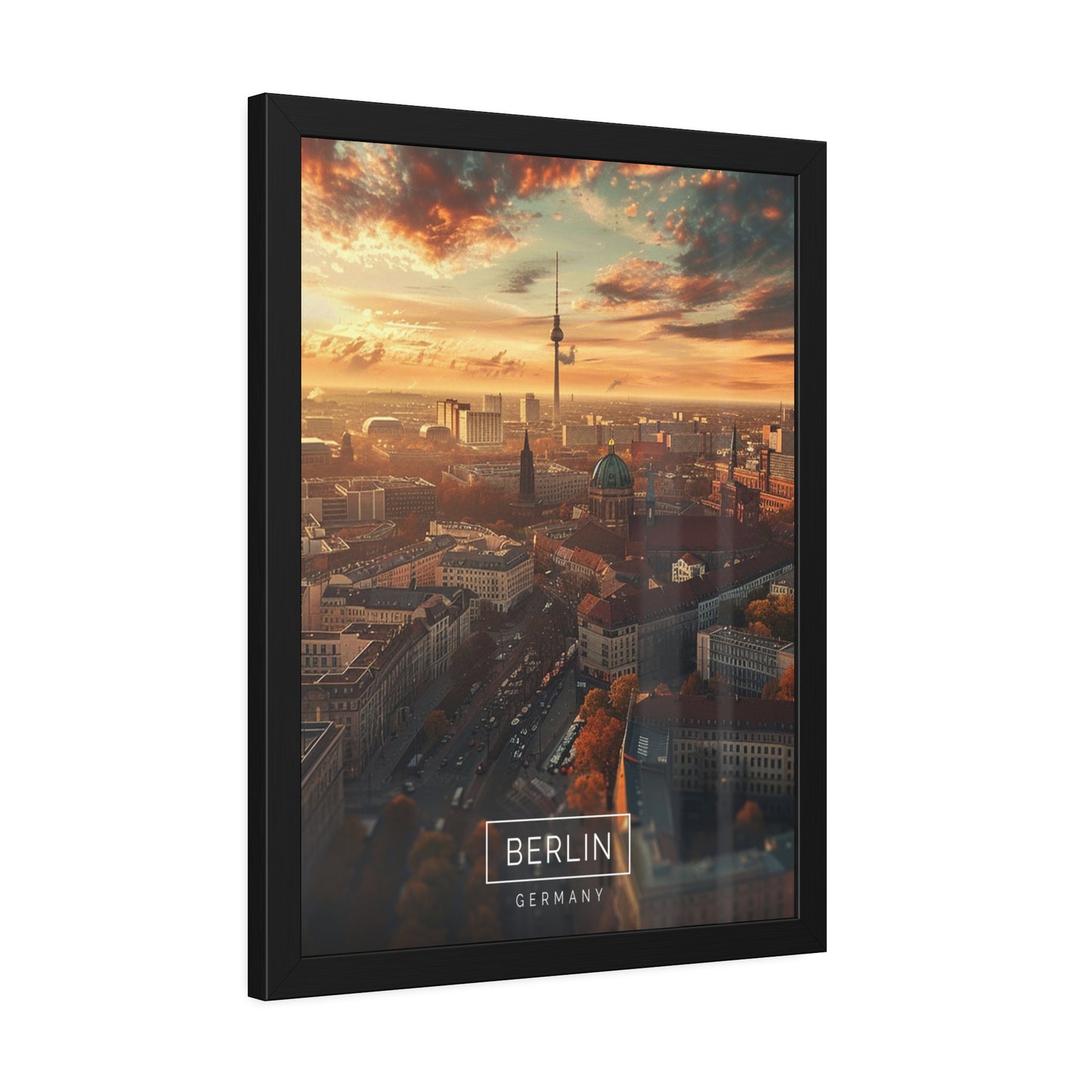 Berlin Skyline (Framed Paper Posters)