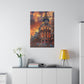 Madrid Sunset Splendor (Matte Canvas, Stretched)