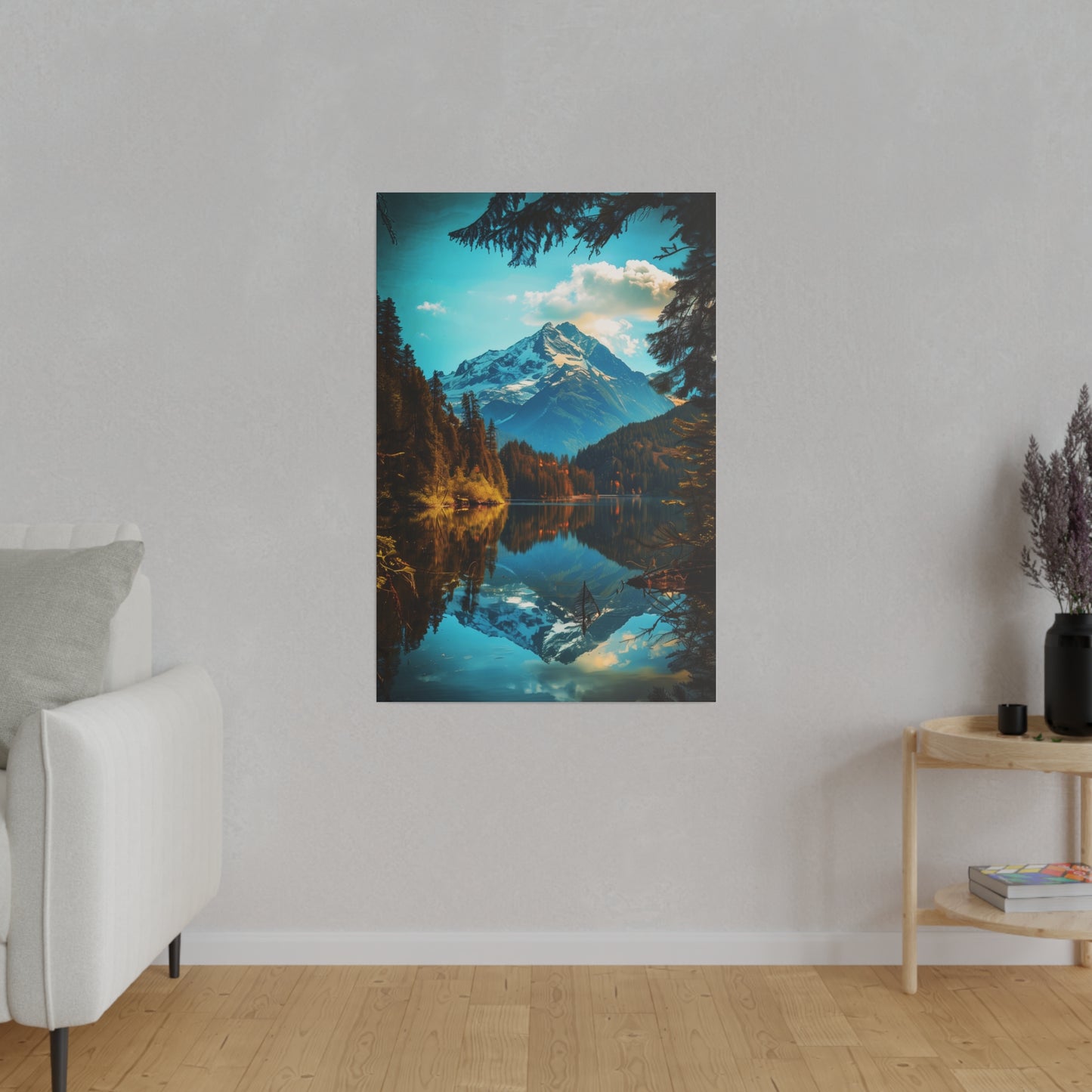 Mountain Reflection (Matte Canvas, Stretched)