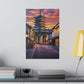 Pagoda Sunset Boulevard (Matte Canvas, Stretched)