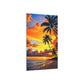 Tropical Sunset Serenity (Metal Art Sign)