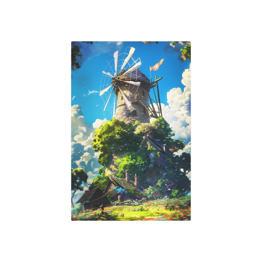 Enchanting Windmill (Metal Art Sign)