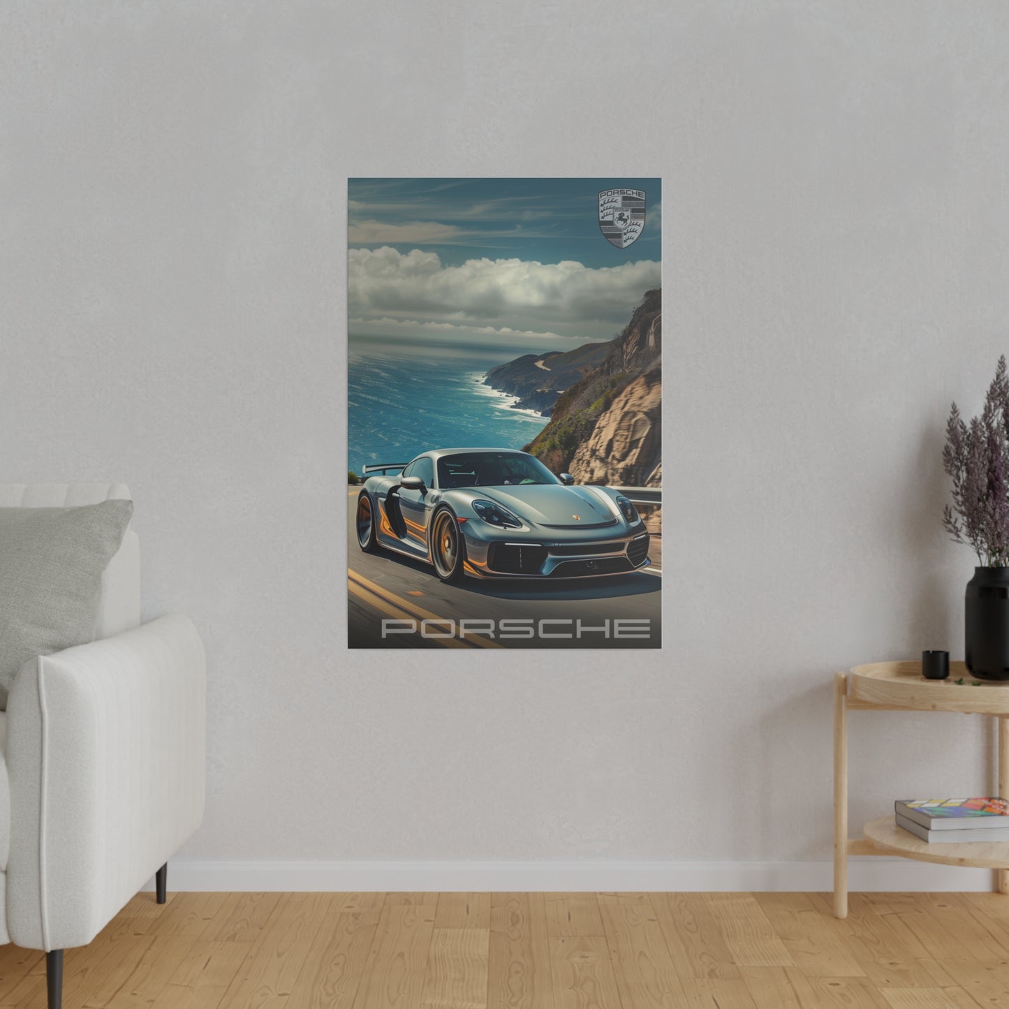 Porsche Coastal Elegance (Matte Canvas, Stretched)