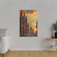 Milan Cathedral Sunset (Matte Canvas, Stretched)